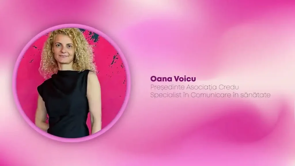 Oana Voicu - Președinte Asociația Credu, Specialist în Comunicare în sănătate